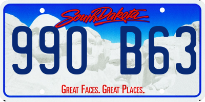 SD license plate 99OB63