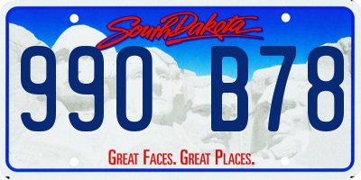 SD license plate 99OB78