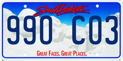 SD license plate 99OC03