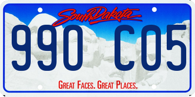 SD license plate 99OC05