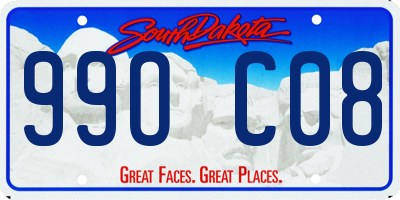SD license plate 99OC08