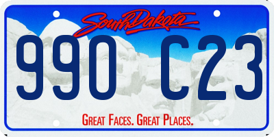 SD license plate 99OC23