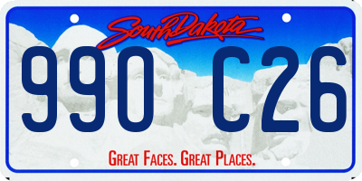 SD license plate 99OC26