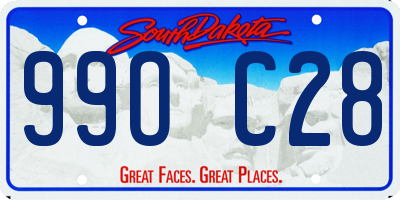SD license plate 99OC28