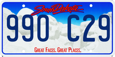 SD license plate 99OC29
