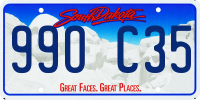 SD license plate 99OC35