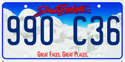 SD license plate 99OC36