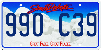 SD license plate 99OC39