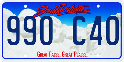 SD license plate 99OC40