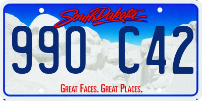 SD license plate 99OC42