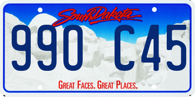 SD license plate 99OC45