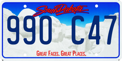 SD license plate 99OC47