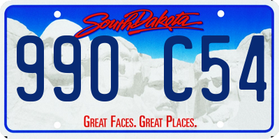 SD license plate 99OC54