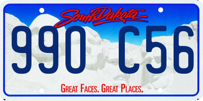 SD license plate 99OC56