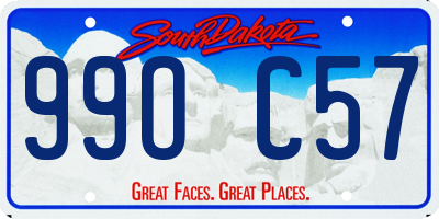SD license plate 99OC57