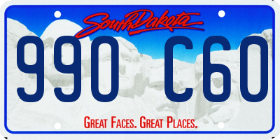 SD license plate 99OC60