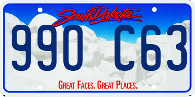 SD license plate 99OC63