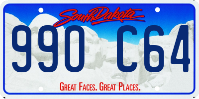 SD license plate 99OC64