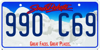 SD license plate 99OC69