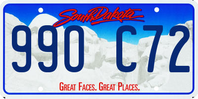 SD license plate 99OC72