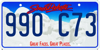 SD license plate 99OC73