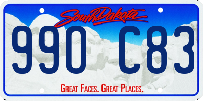 SD license plate 99OC83
