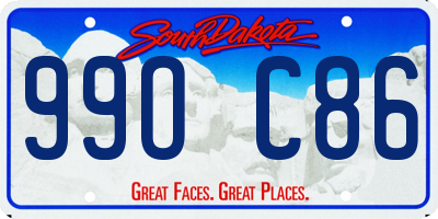 SD license plate 99OC86