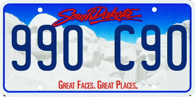 SD license plate 99OC90