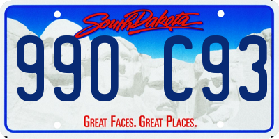 SD license plate 99OC93