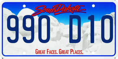 SD license plate 99OD10