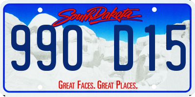 SD license plate 99OD15