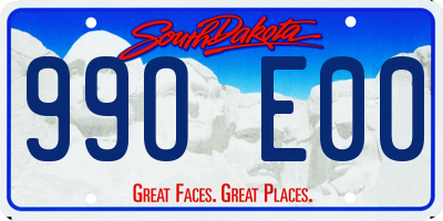 SD license plate 99OE00