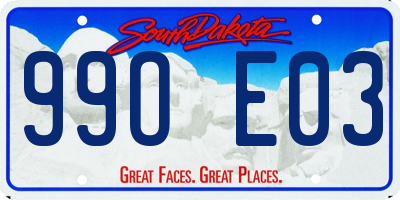 SD license plate 99OE03
