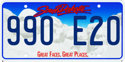 SD license plate 99OE20