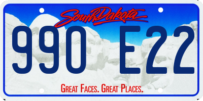 SD license plate 99OE22