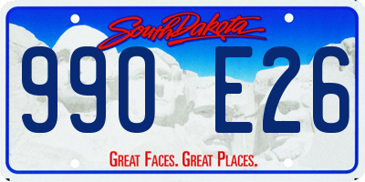 SD license plate 99OE26