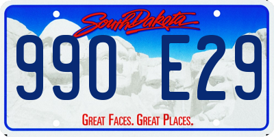 SD license plate 99OE29