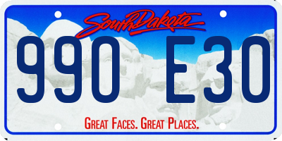 SD license plate 99OE30