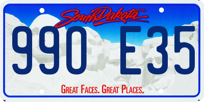 SD license plate 99OE35