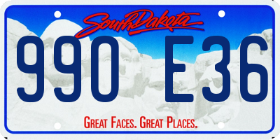 SD license plate 99OE36