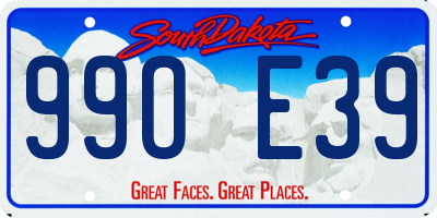 SD license plate 99OE39