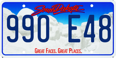 SD license plate 99OE48