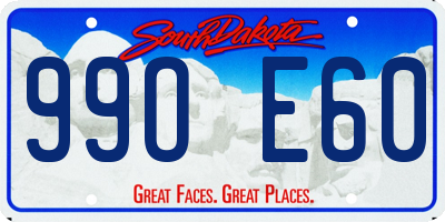 SD license plate 99OE60