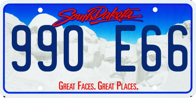 SD license plate 99OE66