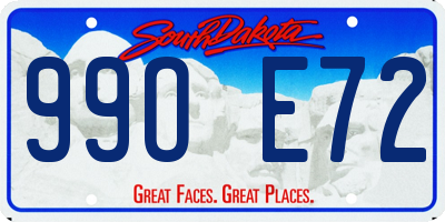 SD license plate 99OE72