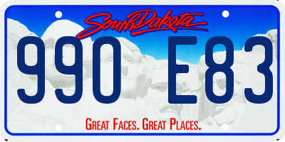 SD license plate 99OE83