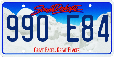 SD license plate 99OE84