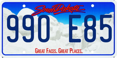 SD license plate 99OE85