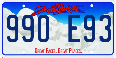 SD license plate 99OE93