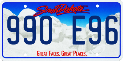 SD license plate 99OE96